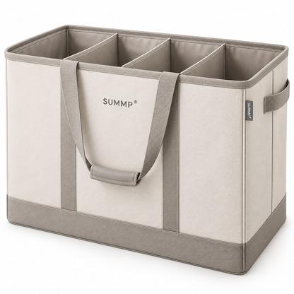 SUMMP® FoldSort 4-Section Laundry Basket