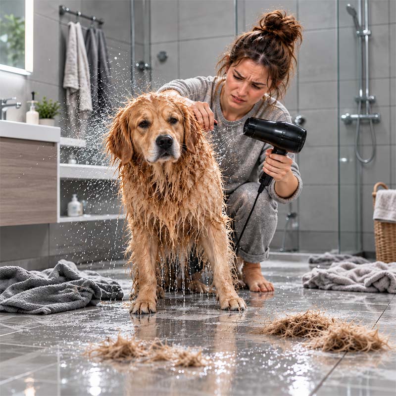Healrize®Pet Drying Bag for Dogs & Cats – 360° Hands-Free Fast Dryer