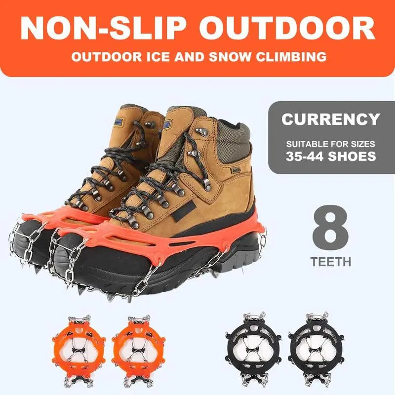 🧊  Healrize®Ice Cleats for Shoes – Anti-Slip Snow Grips for Winter Walking & Hiking