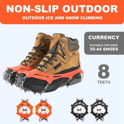 🧊  Healrize®Ice Cleats for Shoes – Anti-Slip Snow Grips for Winter Walking & Hiking