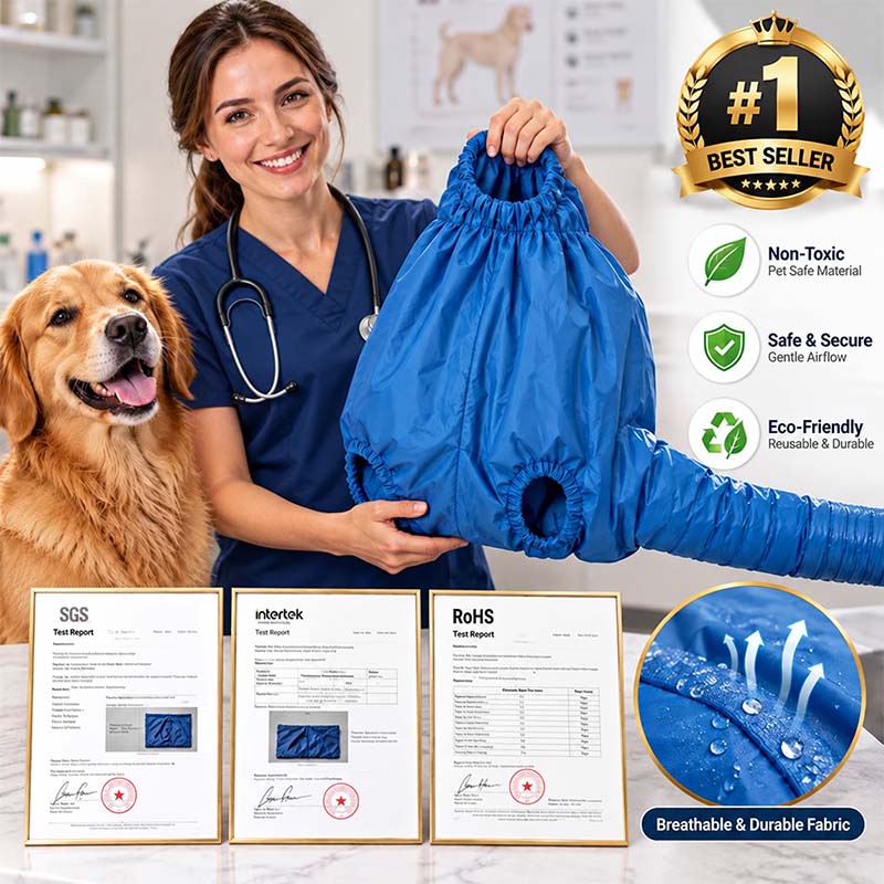 Healrize®Pet Drying Bag for Dogs & Cats – 360° Hands-Free Fast Dryer