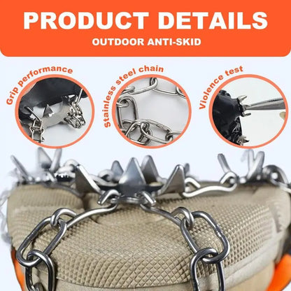 🧊  Healrize®Ice Cleats for Shoes – Anti-Slip Snow Grips for Winter Walking & Hiking