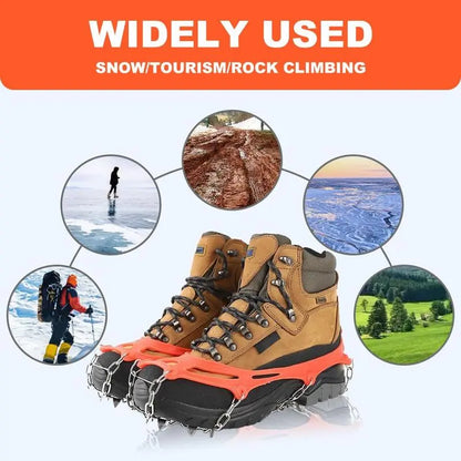 🧊  Healrize®Ice Cleats for Shoes – Anti-Slip Snow Grips for Winter Walking & Hiking