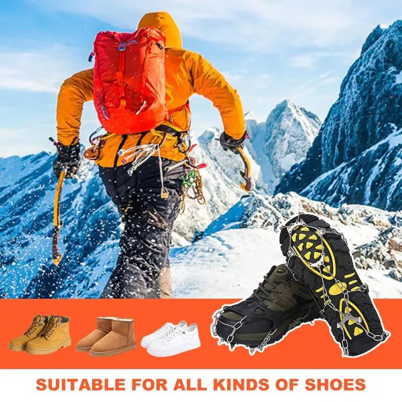🧊  Healrize®Ice Cleats for Shoes – Anti-Slip Snow Grips for Winter Walking & Hiking