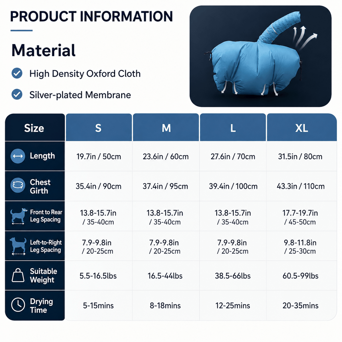 Healrize®Pet Drying Bag for Dogs & Cats – 360° Hands-Free Fast Dryer